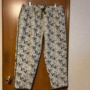Womens DISNEY Sz XL Multi-Color Bambi Thumper Quilted Drawstring Pants